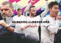 NBA赛程及排名:nba赛程及排名对阵表