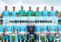 NBA赛季赛程排名:nba赛季赛程排名表