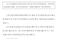 万淇股份2024年半年度权益分派每10股派现2.5元 共计派发现金红利823.5万