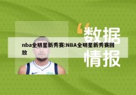 nba全明星新秀赛:NBA全明星新秀赛回放