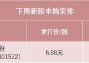 明天 今年以来最便宜的沪深新股来了