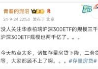 华泰柏瑞沪深300ETF进入3000亿时代 易方达沪深300ETF两千亿