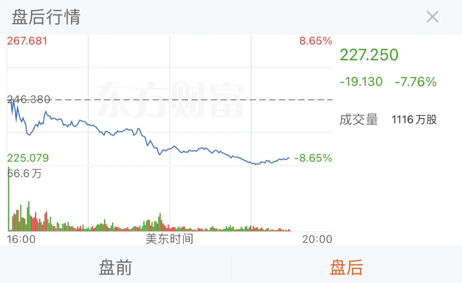 Q2利润不及预期，特斯拉美股盘后一度跌超8%